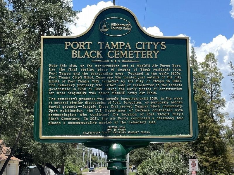 Port Tampa City�s Black Cemetery Marker image. Click for full size.