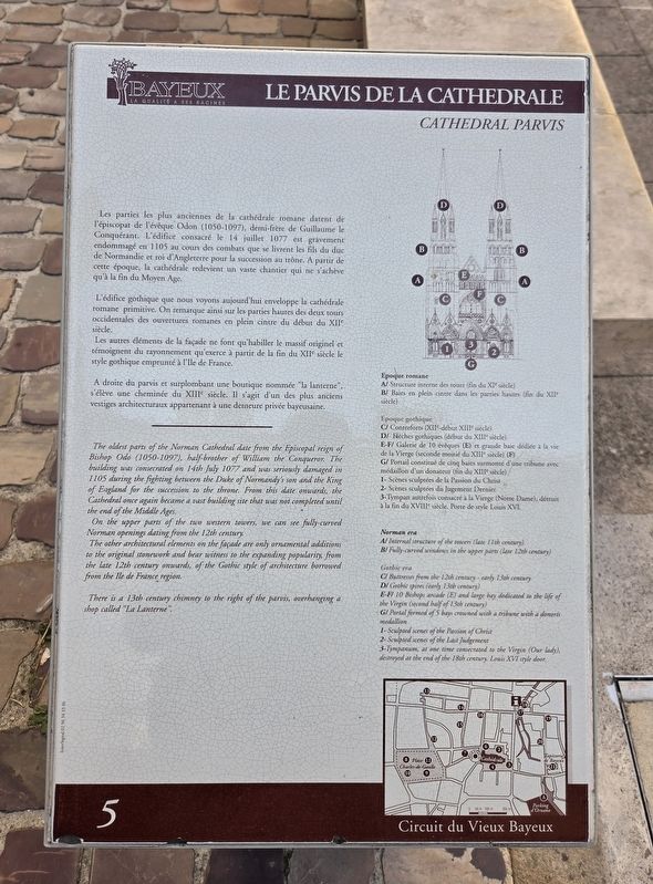 Le parvis de la cath�drale / Cathedral Square Marker image. Click for full size.
