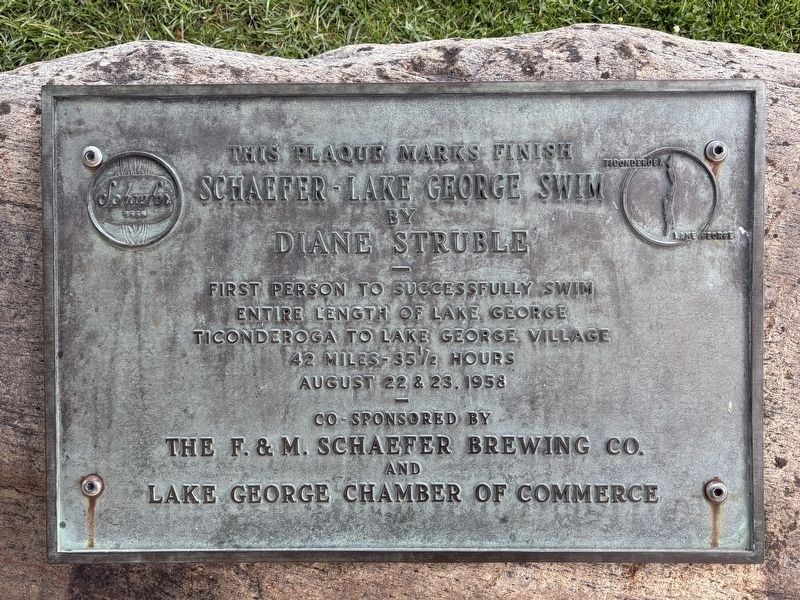 Schaefer - Lake George Swim Marker. Click for full size. Schaefer - Lake George Swim Marker image. Click for full size.