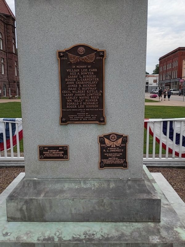 Barbour County War Memorial. Click for full size. Barbour County War Memorial image. Click for full size.