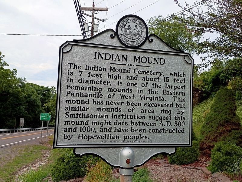 Indian Mound Marker. Click for full size. Indian Mound Marker image. Click for full size.