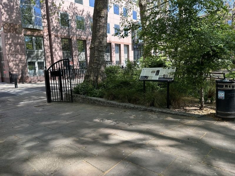 History of Red Lion Square Gardens 1760-1860 Marker - wide view. Click for full size. History of Red Lion Square Gardens 1760-1860 Marker - wide view image. Click for full size.
