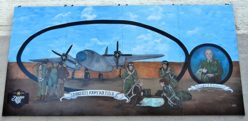 Dodge City Army Airfield Mural. Click for full size. Dodge City Army Airfield Mural image. Click for full size.