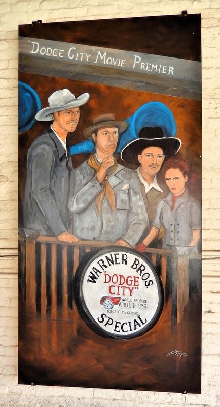 Dodge City Movie Premier Mural. Click for full size. Dodge City Movie Premier Mural image. Click for full size.