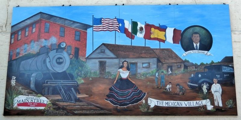 Mexican Village Mural. Click for full size. Mexican Village Mural image. Click for full size.
