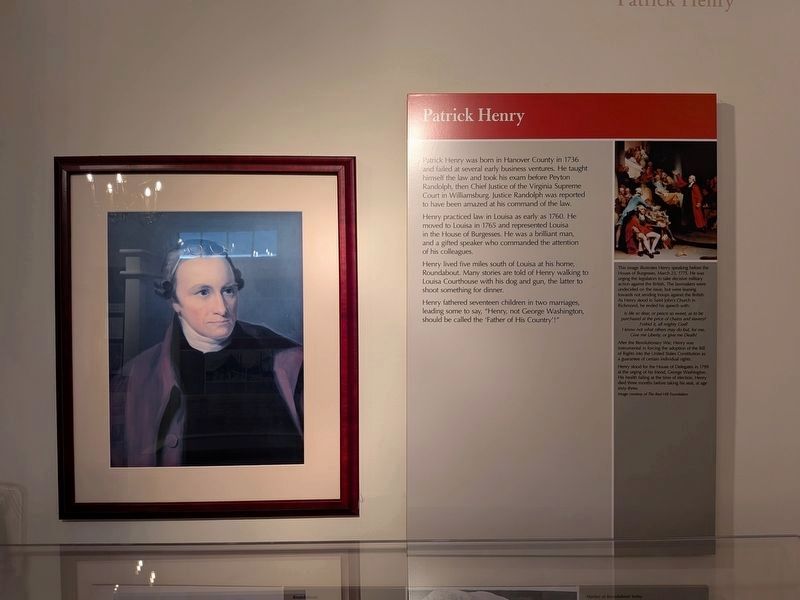 Patrick Henry in Louisa. Click for full size. Patrick Henry in Louisa image. Click for full size.