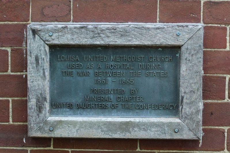Louisa United Methodist Church Marker. Click for full size. Louisa United Methodist Church Marker image. Click for full size.