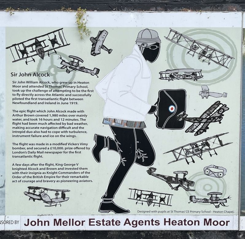 Sir John Alcock Marker. Click for full size. Sir John Alcock Marker image. Click for full size.