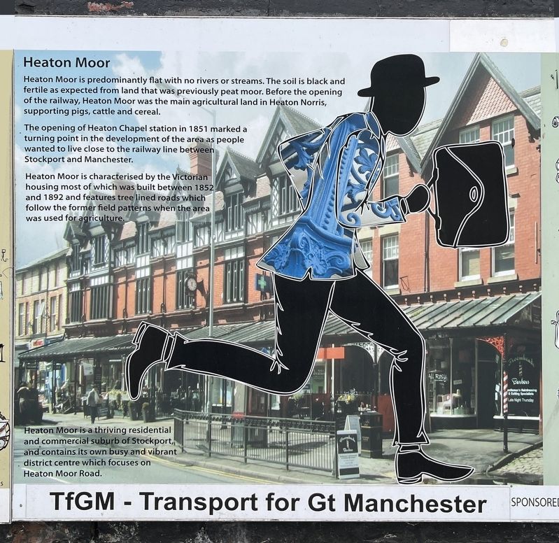 Heaton Moor Marker. Click for full size. Heaton Moor Marker image. Click for full size.