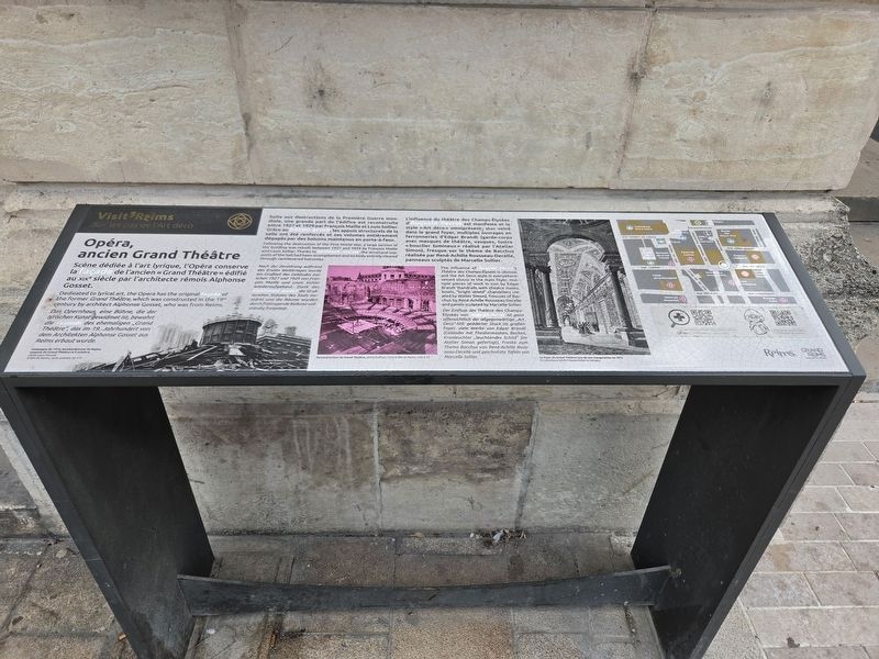 Op�ra, ancien Grand Th��tre / Opera, Former Grand Th��tre Marker image. Click for full size.