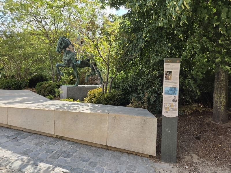 Statue de Jeanne d’Arc / Statue of Joan of Arc Marker. Click for full size. Statue de Jeanne d’Arc / Statue of Joan of Arc Marker image. Click for full size.