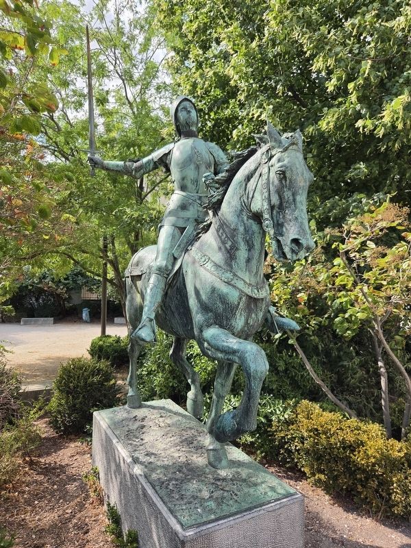 Statue de Jeanne d’Arc / Statue of Joan of Arc Marker. Click for full size. Statue de Jeanne d’Arc / Statue of Joan of Arc Marker image. Click for full size.