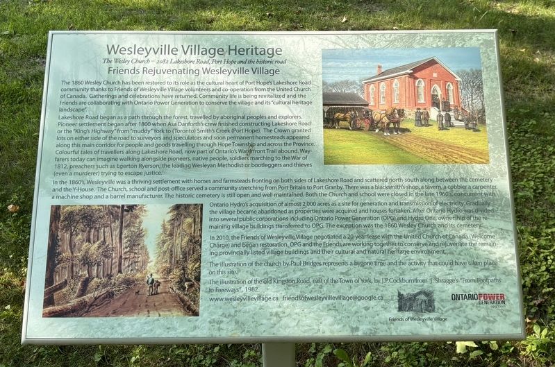 Wesleyville Village Heritage Marker. Click for full size. Wesleyville Village Heritage Marker image. Click for full size.