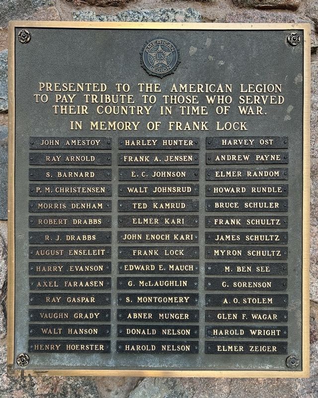 Hinsdale Veterans Memorial, West Marker. Click for full size. Hinsdale Veterans Memorial, West Marker image. Click for full size.