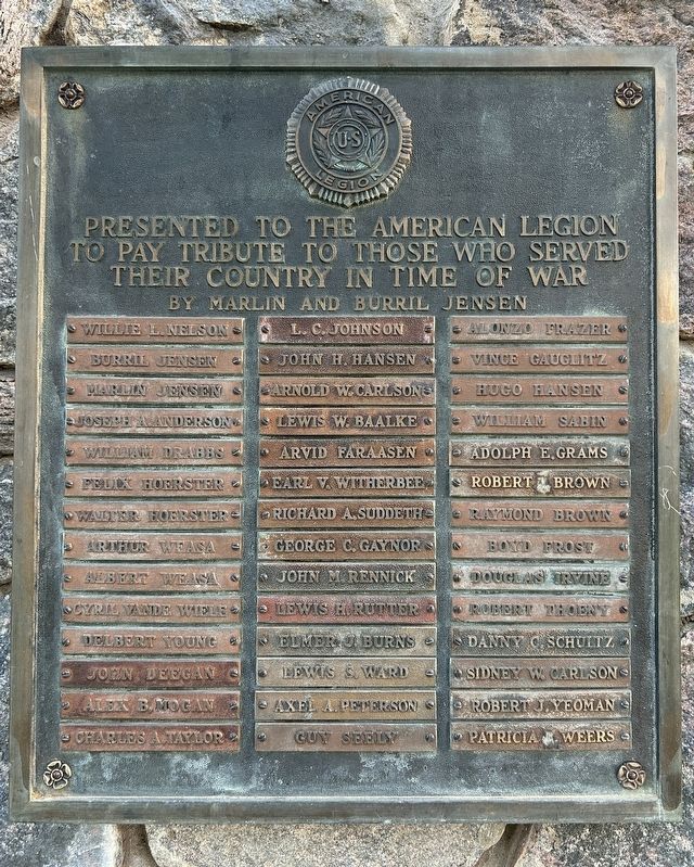 Hinsdale Veterans Memorial, North Marker. Click for full size. Hinsdale Veterans Memorial, North Marker image. Click for full size.
