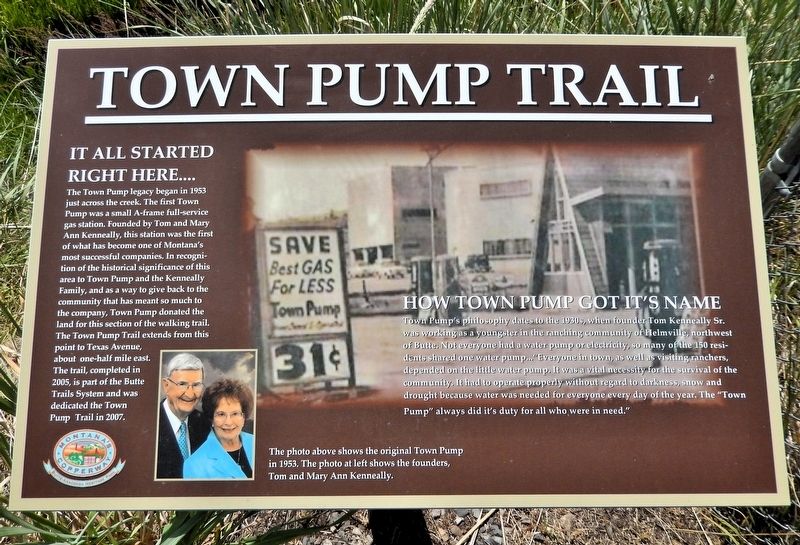 Town Pump Trail Marker image. Click for full size.