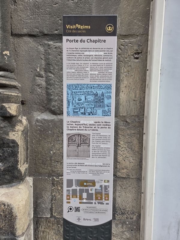 Porte du Chapitre / Chapter Gate Marker. Click for full size. Porte du Chapitre / Chapter Gate Marker image. Click for full size.