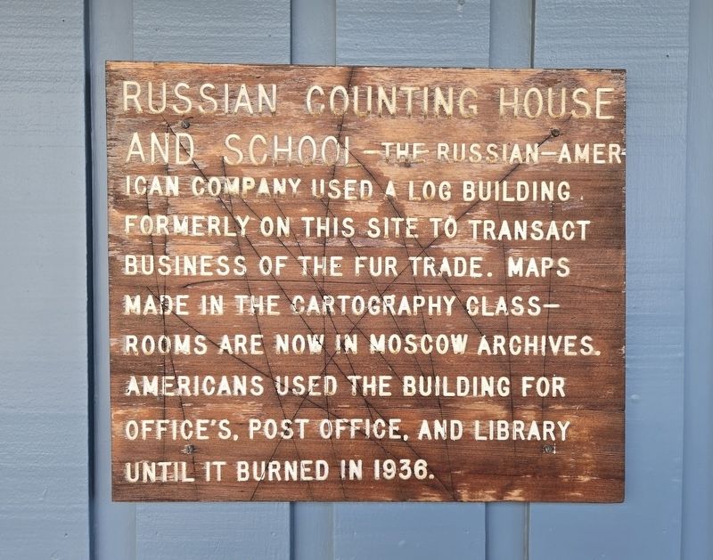 Russian Counting House and School Marker. Click for full size. Russian Counting House and School Marker image. Click for full size.