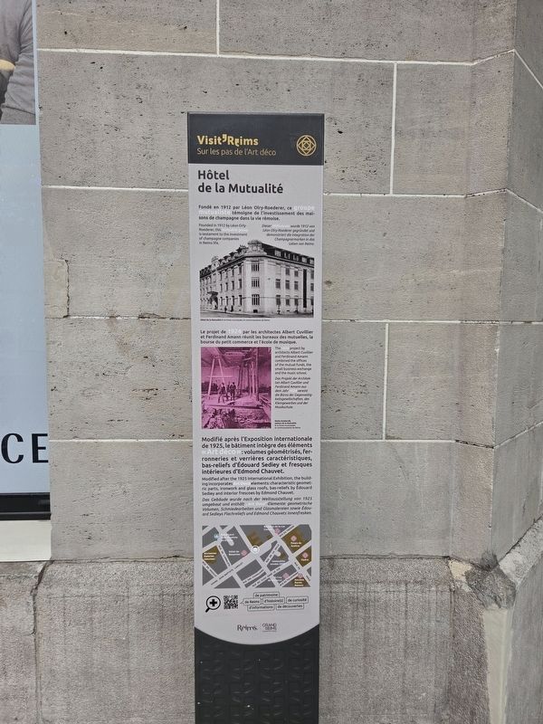 Hôtel de la Mutualité Marker. Click for full size. Hôtel de la Mutualité Marker image. Click for full size.