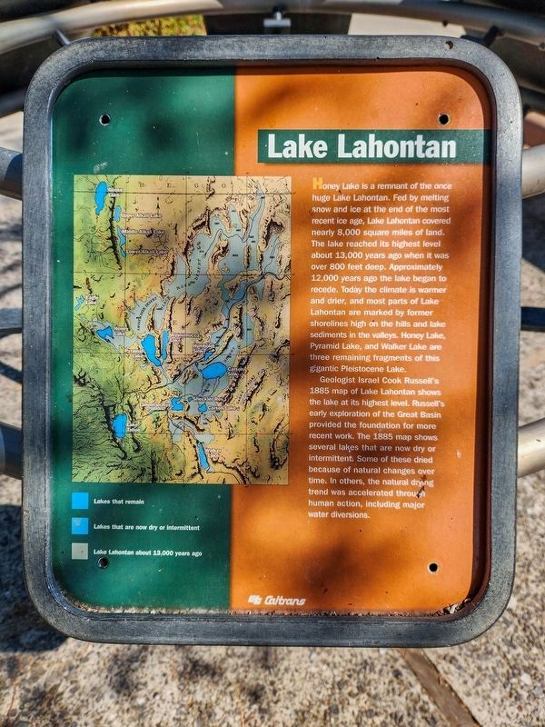 Lake Lahontan Marker image. Click for full size.