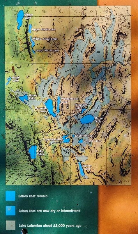 Lake Lahontan Marker image. Click for full size.