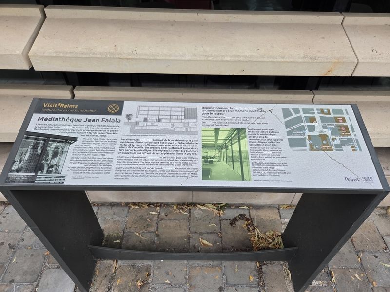 Médiathèque Jean Falala / Jean Falala Multimedia Library Marker. Click for full size. Médiathèque Jean Falala / Jean Falala Multimedia Library Marker image. Click for full size.