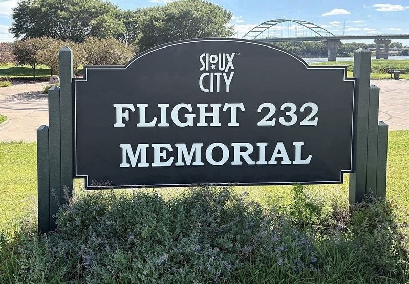 Flight 232 Memorial. Click for full size. Flight 232 Memorial image. Click for full size.