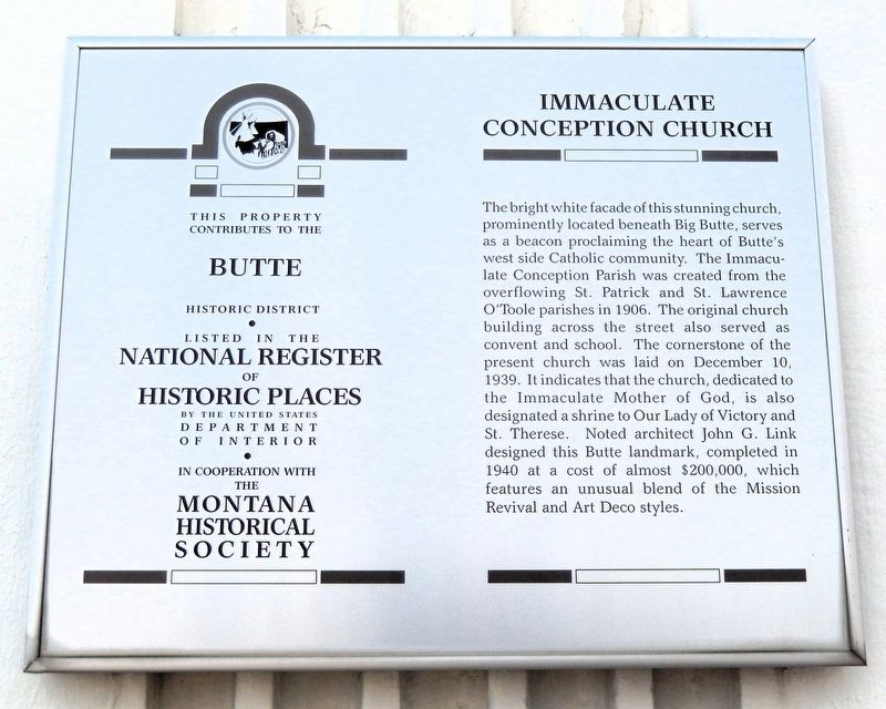 Immaculate Conception Church Marker. Click for full size. Immaculate Conception Church Marker image. Click for full size.