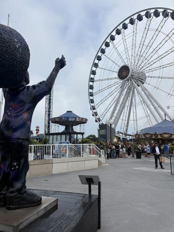 Reach and the Navy Pier Ferris Wheel. Click for full size. Reach and the Navy Pier Ferris Wheel image. Click for full size.