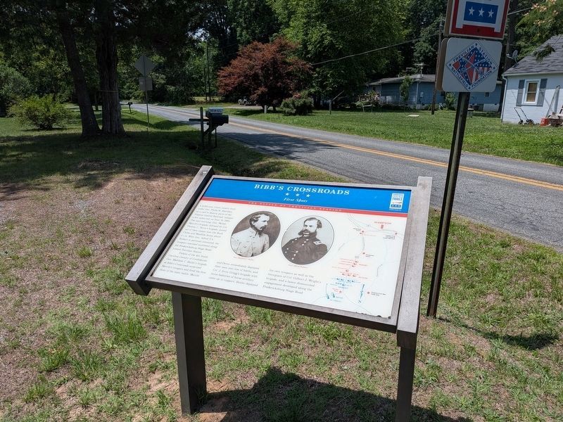 Bibb's Crossroads Marker. Click for full size. Bibb's Crossroads Marker image. Click for full size.