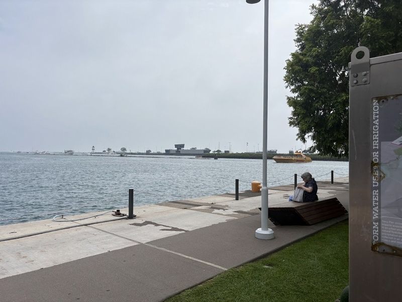 Storm Water Use for Irrigation Marker at Lake Michigan. Click for full size. Storm Water Use for Irrigation Marker at Lake Michigan image. Click for full size.