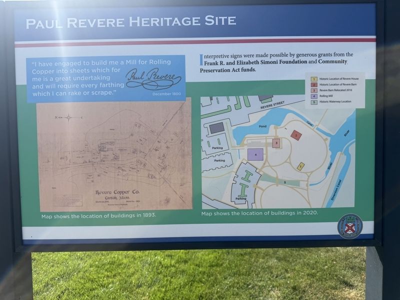 Paul Revere Heritage Site Marker. Click for full size. Paul Revere Heritage Site Marker image. Click for full size.