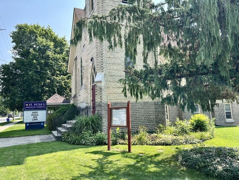 St. Peter�s Anglican Church Marker image. Click for full size.