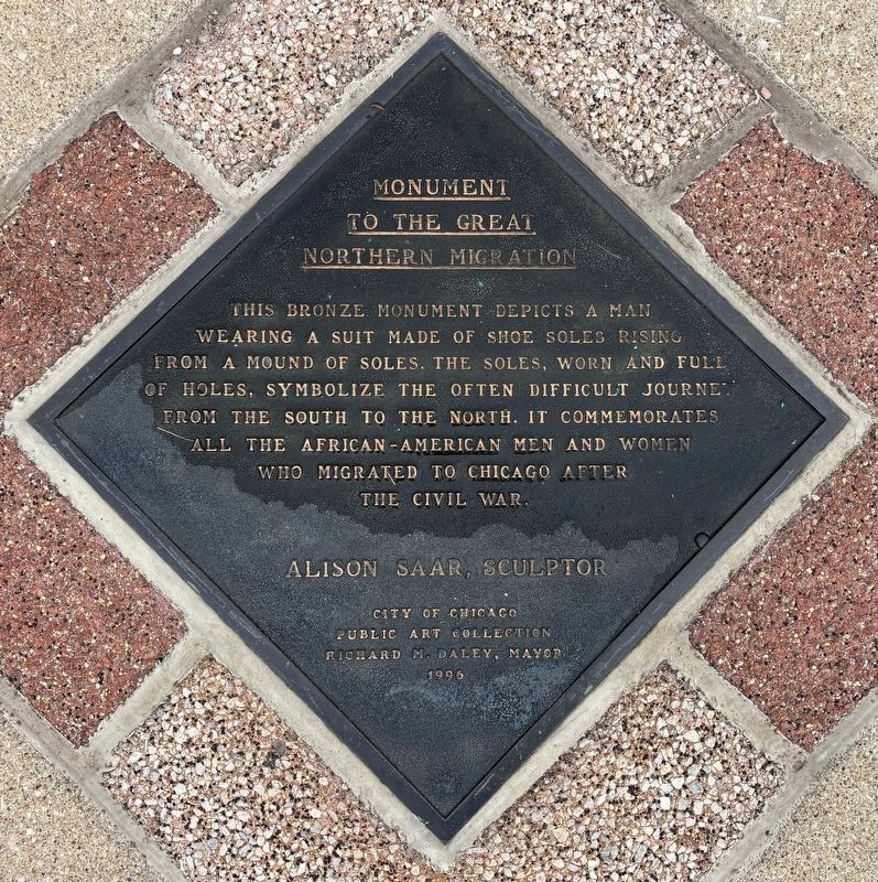 Monument to the Great Northern Migration Marker. Click for full size. Monument to the Great Northern Migration Marker image. Click for full size.