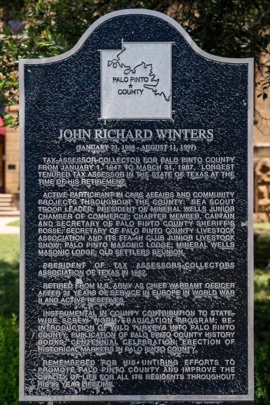 John Richard Winters Marker. Click for full size. John Richard Winters Marker image. Click for full size.
