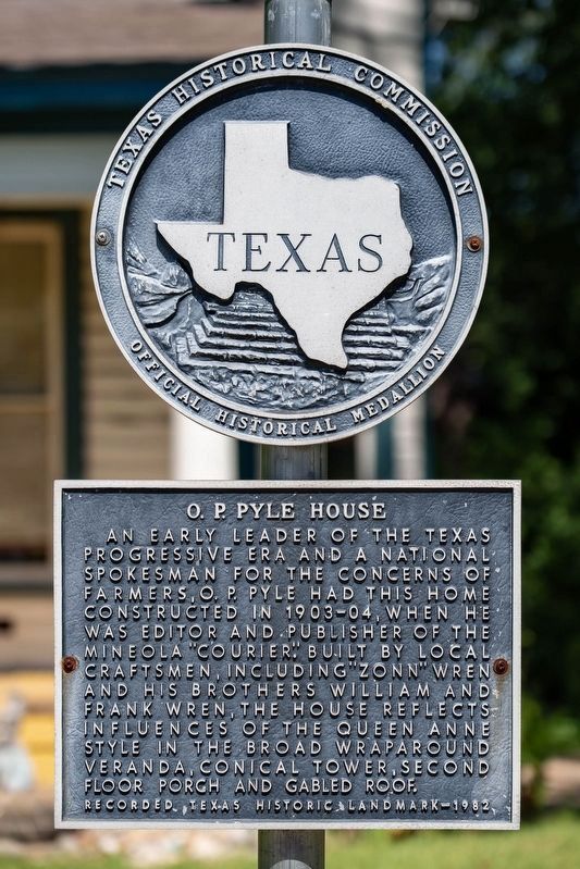 O. P. Pyle House Marker. Click for full size. O. P. Pyle House Marker image. Click for full size.