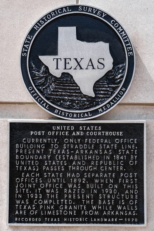 United States Post Office and Courthouse Marker. Click for full size. United States Post Office and Courthouse Marker image. Click for full size.