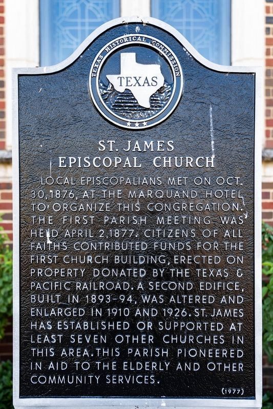 St. James Episcopal Church Marker. Click for full size. St. James Episcopal Church Marker image. Click for full size.