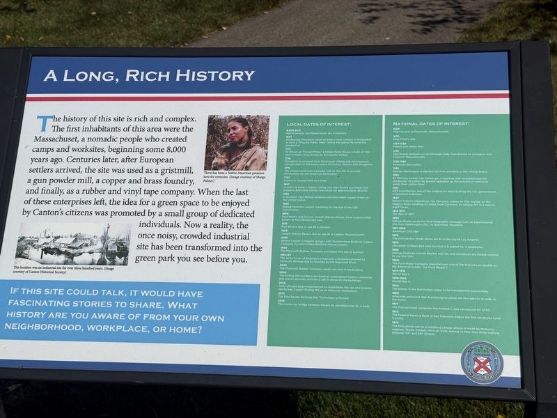 A Long, Rich History Marker. Click for full size. A Long, Rich History Marker image. Click for full size.