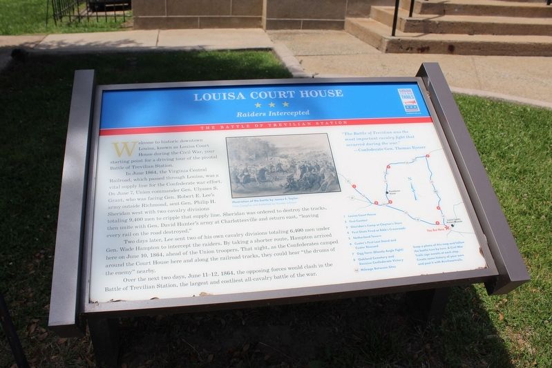 Louisa Court House Marker image. Click for full size.
