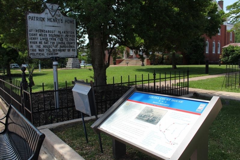 Louisa Court House Marker image. Click for full size.