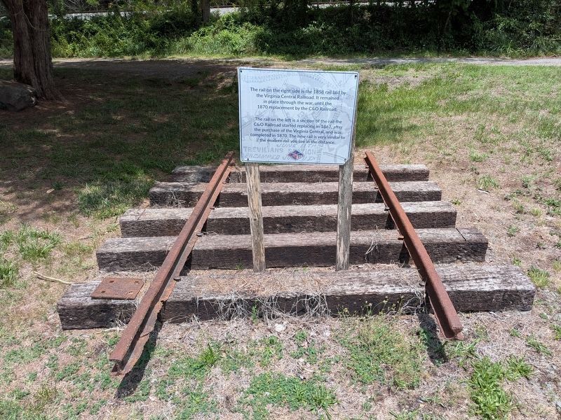 Railroad Rails Marker. Click for full size. Railroad Rails Marker image. Click for full size.