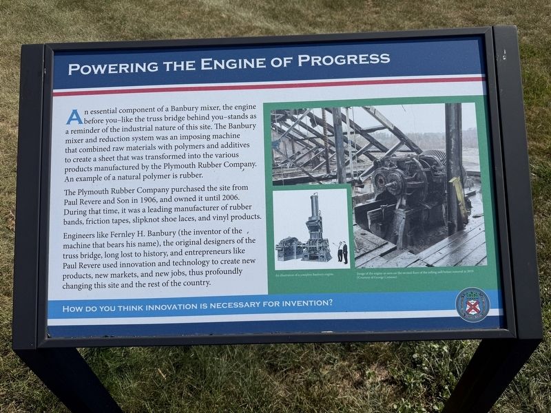 Powering the Engine of Progress Marker. Click for full size. Powering the Engine of Progress Marker image. Click for full size.