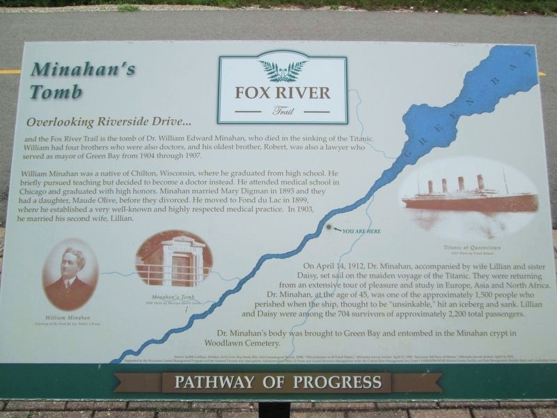 Minahan's Tomb Marker. Click for full size. Minahan's Tomb Marker image. Click for full size.