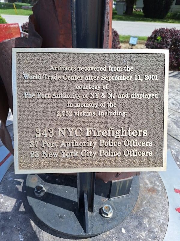 September 11 Memorial Marker. Click for full size. September 11 Memorial Marker image. Click for full size.