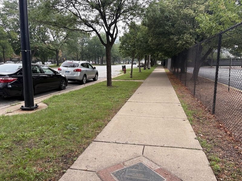 Al Benson Marker on the east side of King Drive. Click for full size. Al Benson Marker on the east side of King Drive image. Click for full size.