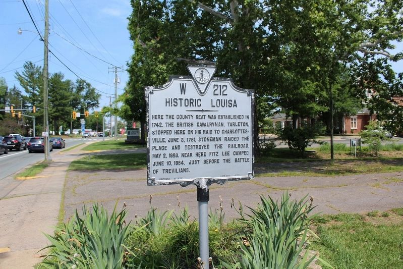 Historic Louisa Marker image. Click for full size.