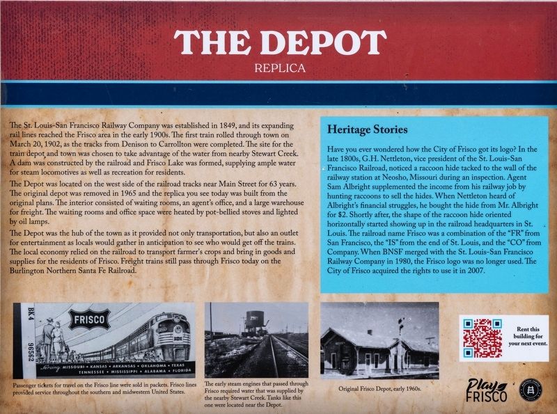 The Depot Marker. Click for full size. The Depot Marker image. Click for full size.