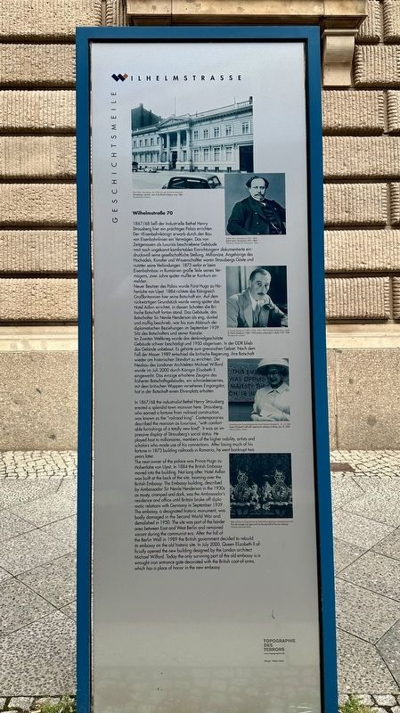 Wilhelmstraße 70 Marker. Click for full size. Wilhelmstraße 70 Marker image. Click for full size.
