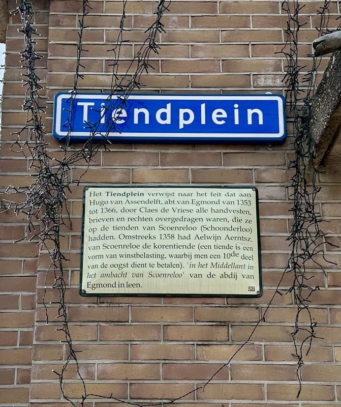 Tiendplein Marker. Click for full size. Tiendplein Marker image. Click for full size.